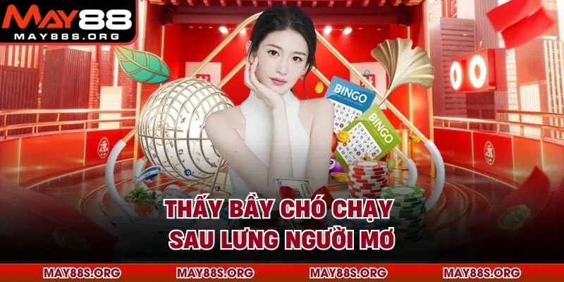 Thấy bầy chó chạy sau lưng người mơ